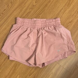 Nike Women's Soft Pink 2 n 1 Athletic Shorts